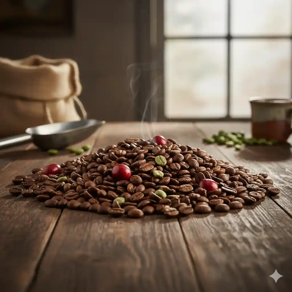 A display of various high-quality spices illustrating Anatta's mission
